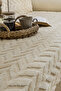 Chenille Textured Non-Slip Sole Sofa Cover (1 Piece) - Modern Chevron Patterned Coverlet 170X210 cm - 3