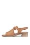 Elit Koc6190 Women's Genuine Leather Heels Sandals Tan - 3