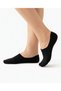 2 Pairs Black Bamboo Ballerina Seamless Invisible Sneaker Short Socks Unisex - 6
