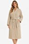 Kimono Collar Unisex Cotton Lu Single Bathrobe Beige