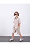 Boy's Muslin Fabric 100% Cotton Summer 2-Piece Shirt-Shorts Set - 2