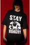 Design Stay Hungry Arnold Fitness Bodybuilding Printed Unisex Oversized T-Shirt - 2