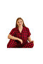 Battal Large Size Buttoned Short Sleeved Women's Pajama Set Pa Cotton - 5