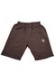Comfortable Fit Stretch Fabric Combed Cotton Shorts with Arma Detail Suitable for Men Large Size 110-150 Kilogram Range Brown