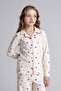 100% Cotton Patterned 2-Piece Woven Ecru Pajamas for Baby Girl H0107A826Sp - 2