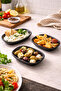 6 Pieces 15X9 cm Melamine Kayık Plate – Sauce Bowl, Appetizer and Snack Presentation Plate Black - 5