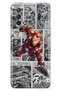 Oppo A74 Compatible Comic Theme Patterned Transparent Phone Case