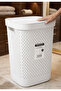 Premium Plastic Laundry Basket with Lid - 7