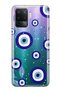 Oppo Reno 5 Lite Compatible Night Evil Eye Patterned Transparent Phone Case