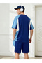 Men Number Print T-Shirt and Shorts Set - 3
