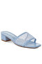 Women's Rhinestone Studded Slip-On Heels in Blue