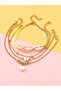 Pack of 4 - Bead Butterfly Anklet