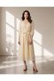Women Yellow Floral Embellished Dress - 3