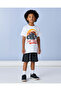 Boys White Printed T-Shirt - 2