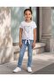 Girls White Printed T-Shirt - 5