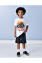Boys White Printed T-Shirt - 5