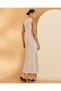Women Ivory Striped Dress - 3