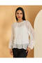 Women White Printed Casual Blouse