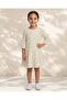 Girls White Printed Sun Dress - 3