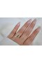 Yzk363 Special Series Open Form Double-Ended Stone Gold Ring - 2