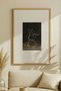 1 Piece Natural Wooden Framed Dark Wood Theme Vintage Painting - 2