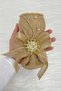 Jute Brooch Pin Holder for Wedding Jewelry, Henna Night Bride Groom Promise Engagement Circumcision Pin Holder