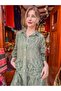 Green Color Embroidered Tunic with Embroidered Details - 2