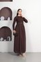 Kemr Gifted Ka Ribbed Knit Ombi̇n Teri̇katon Trend Dress - 3