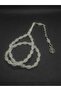 Phosphorescent Cat's Eye Barley Cut 33-Habbali Steel Embroidered Tassel Prayer Beads Glow in the Dark Prayer Beads - 4