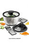 Salad Dehydrator & Grater Set Multifunctional Chopper and Dehydrator Stainless Steel Set - 2