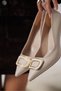 Woman's beige high heeled shoe tr12ms07c - 6