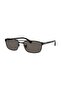 Rb 3778 002B1 57 Unisex Geometric Black Metal Sunglasses