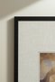1 Piece Black Wooden Framed Vintage Painting with Nature and Waterfall View - 4