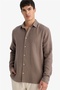 Regular Fit Cotton Lu Brown Men's Shirt F9275Ax/Bn534