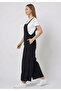 Women's Linen Mixed Straps Pocketed Back Tie-Detail Comfortable Cut Jumpsuit - 2