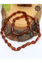 Brown Shuttle Model Original Drop Amber Unisex Necklace 201025404