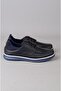 Seç M595 Haki̇ki̇ De Leather Rkek Shoes Dark Blue - 3