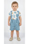 Newborns Boys Dungaree Set Short Sleeve, 3-6M
