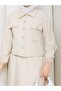 Asel Dual Pocket and Double Cover Button Detail Skirt Suit - 2