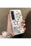 غطاء Realme C65 4G متوافق مع السيليكون غير القابل للكسر، غطاء لطيف على شكل نجمة منقوش مطبوع يمتص الصدمات ويحمي من الصدمات