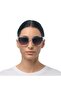 Silvia Sunglasses Sheer White/ Lens: Black - 2
