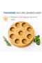 Bamboo Spice Rack with Glass Jars – 8 PCS Borosilicate Glass Food Jars Round Countertop - 5