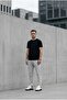 Men's Elastic Waist Boyfriend Fit Jogger Pants Pants - 4
