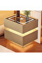 Modern Bedside Nightstand Table with LED Mirror, Sensor Light, Wireless Charging and BT Speaker 40CM