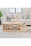 Coffee table, 120x50x40.5 cm, solid pine wood