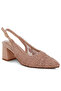Women's Woven Design Slingback Sandal in Pink