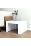 Coffee table, white, 50x50x35 cm, chipboard - 3