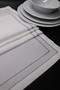 Ecru&Grey Embroidered Patterned 120 cm 50 cm Table Runner 1 Piece