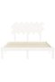 Bed frame with headboard, white, 120x200 cm, solid wood - 6