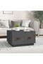 Coffee table, gray, 60x50x35 cm, solid pine wood